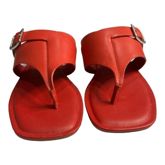 CASLON Circa Red Leather Sandals Size 7 - Picture 3 of 7